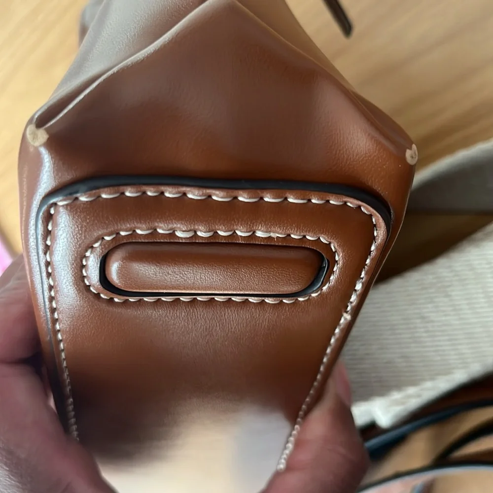 ZARA Brown Mini Handbag 👜 faux leather - Picture 5 of 7